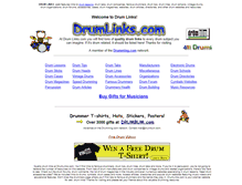 Tablet Screenshot of drumlinks.com